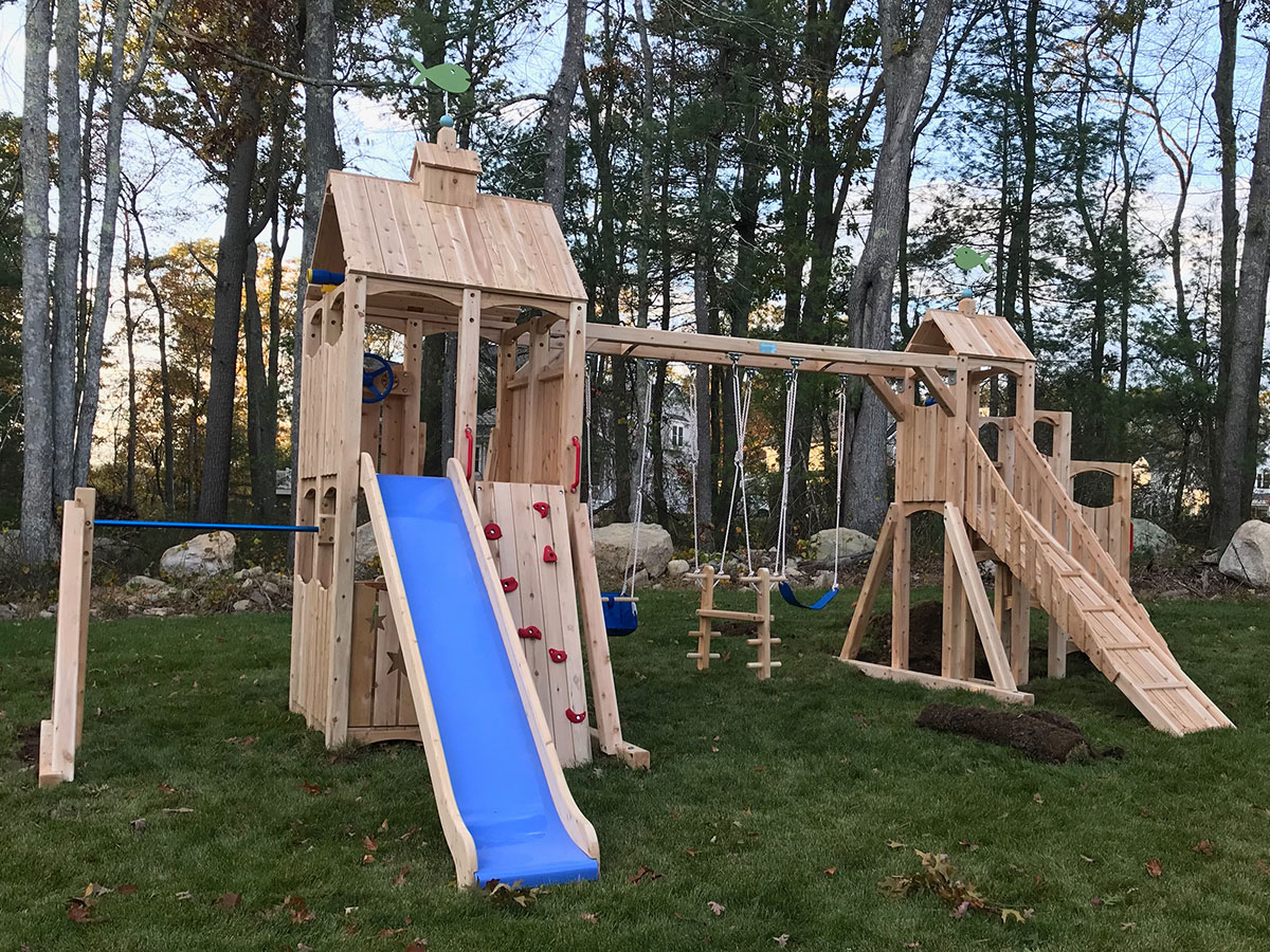 CedarWorks Frolic Playset Assembly in Norwell, MA