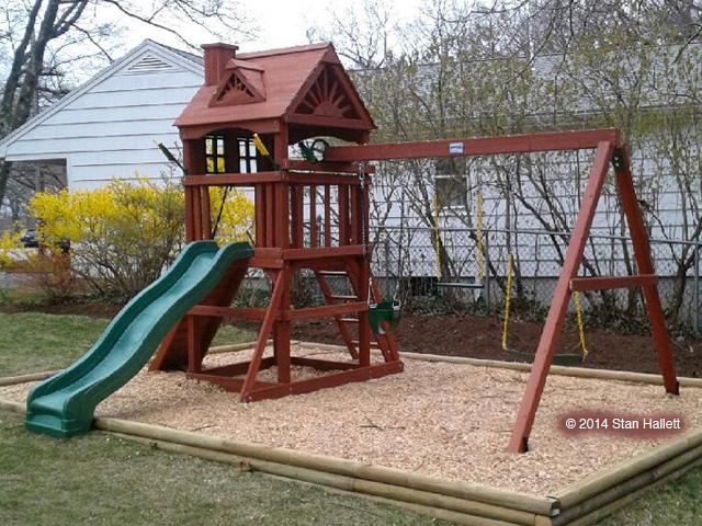 New England Playset Assembly Needham, Wooden Swing Set Assembly