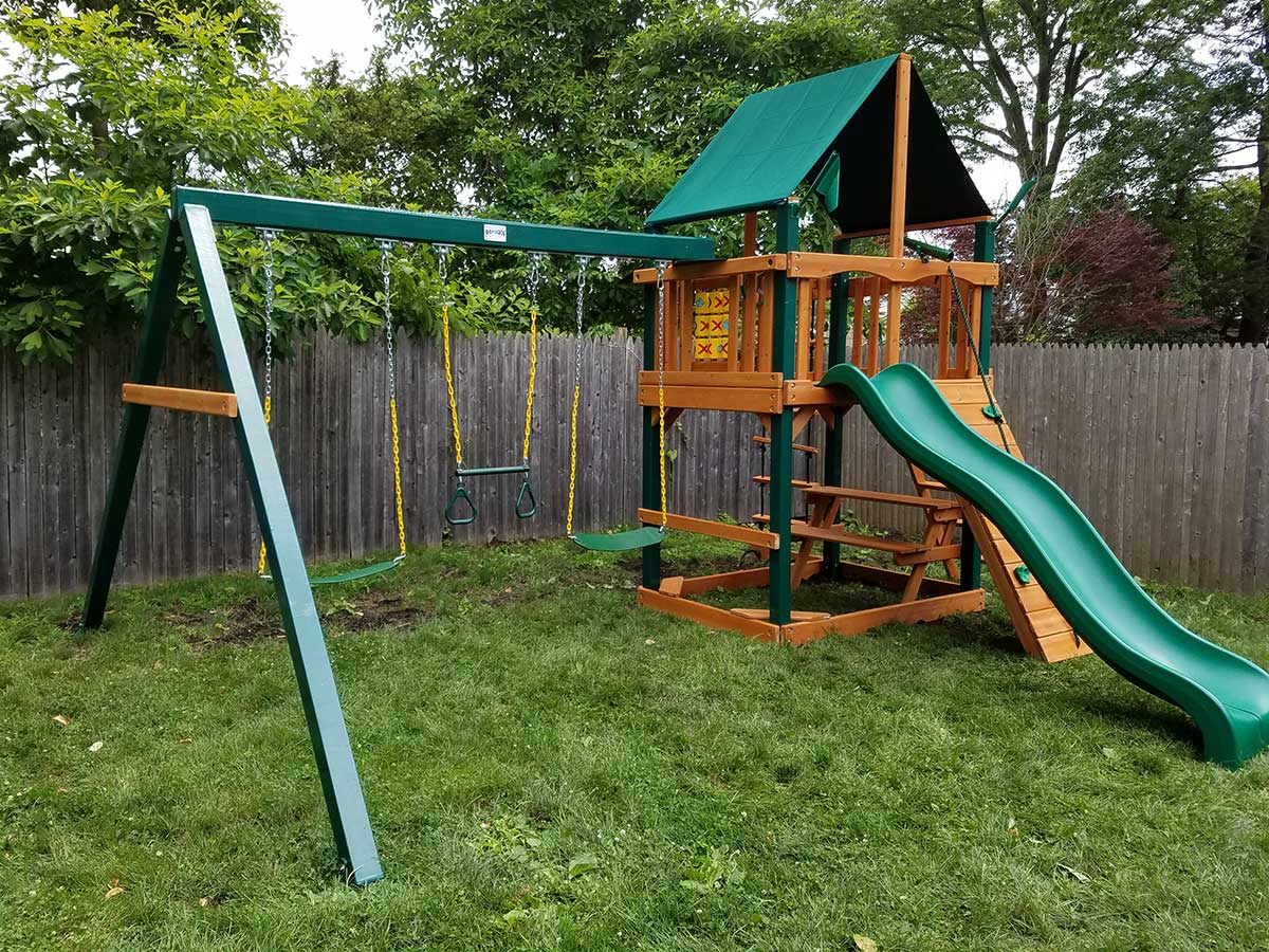 Gorilla Chateau Swing Set Assembly and Installation, Fairfield, CT