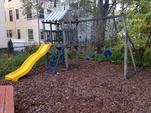 Remove Old Playset Swing Set Belmont MA
